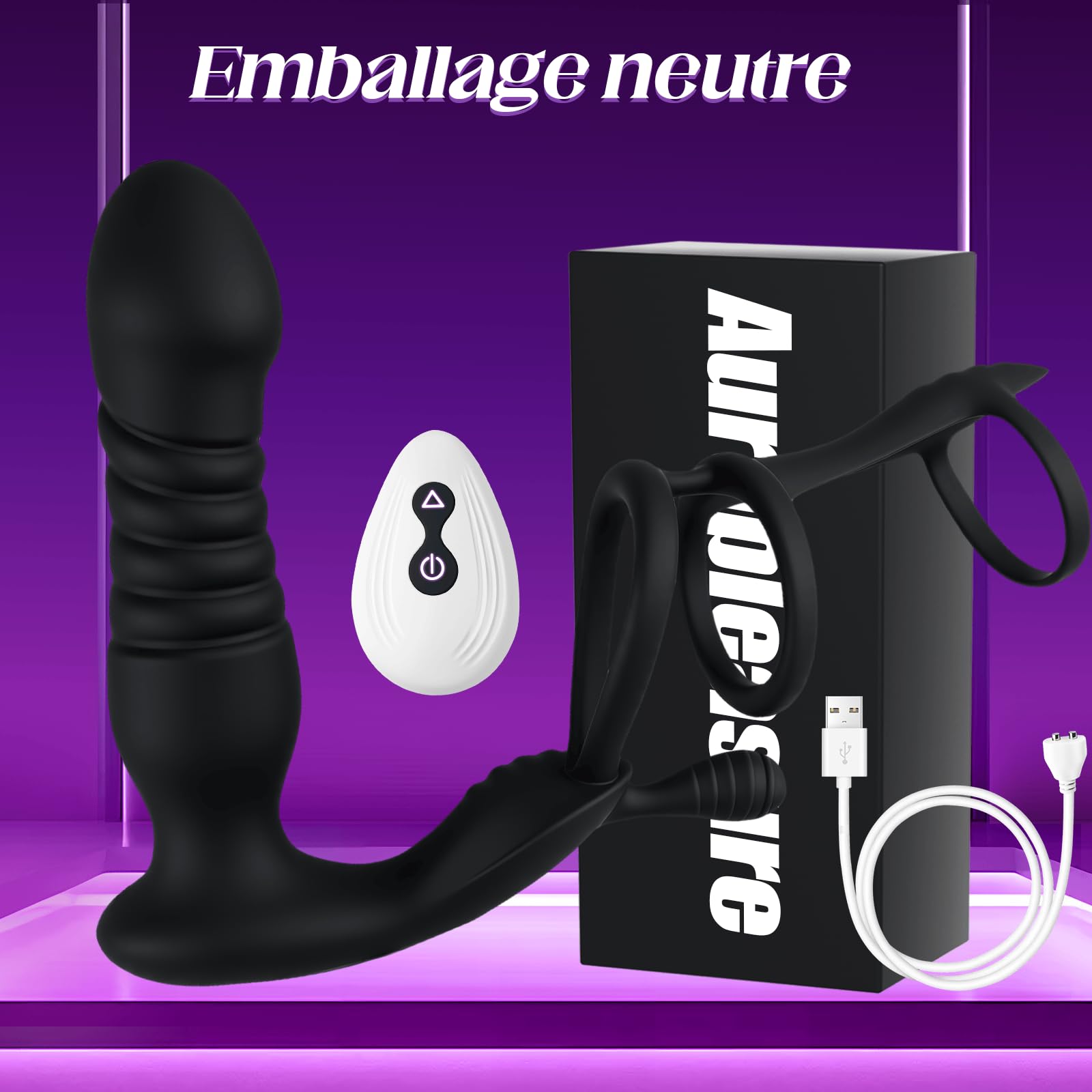 Masseurs de Prostate Vibrant Stimulateur Prostate Sextoys Plug Anal Vibrant