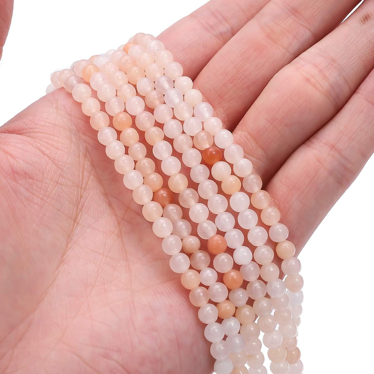Natural Pink Aventurine Jade Stone Round Loose Semi Gemstone Beads for Jewelry Making 4MM 38cm/Strand Pink Aventurine 4mm