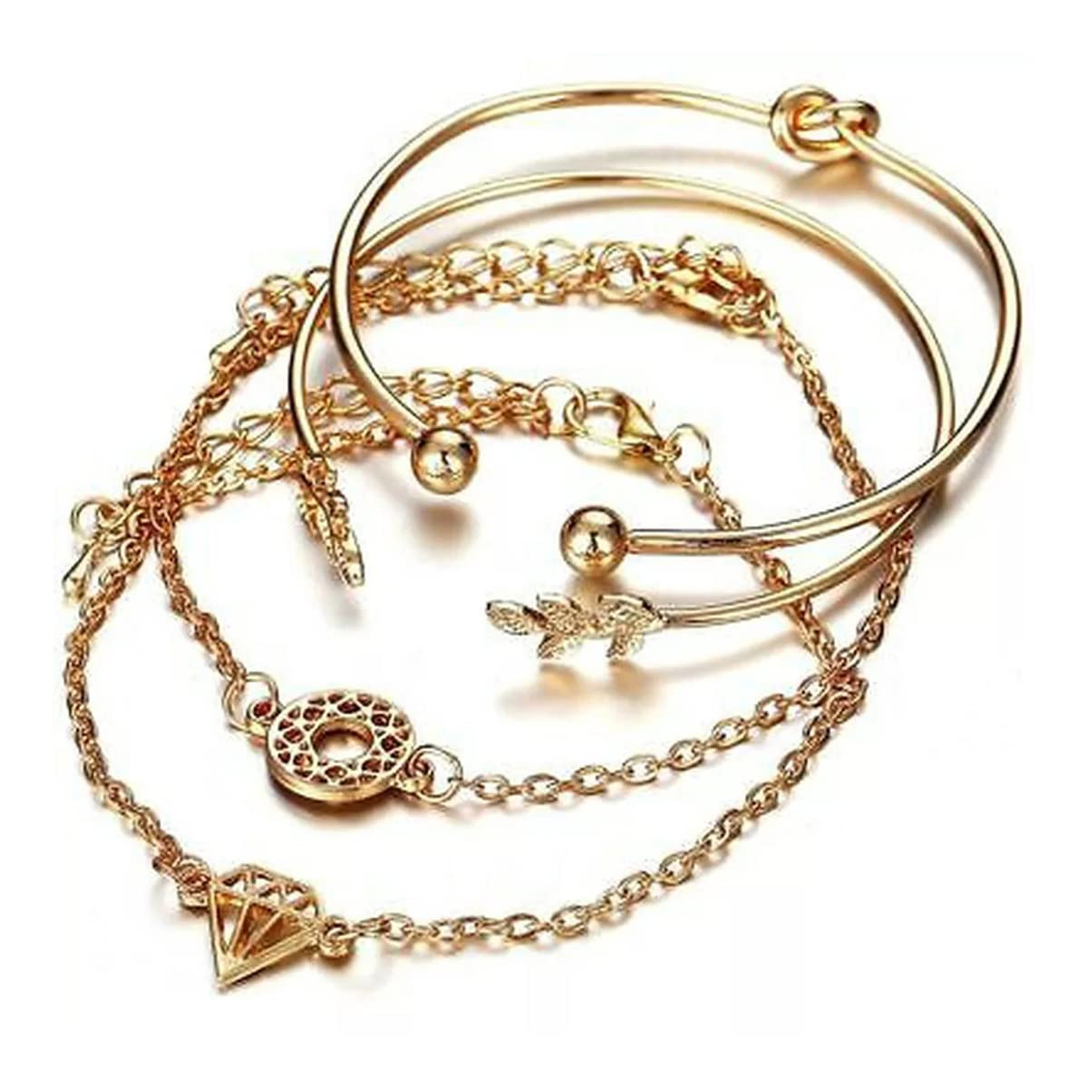See full amazon price history chart for Jewels Galaxy Gold-Toned Gold Plated Set of 4 Contemporary Stackable Bracelet Set For Women and Girls (CT-BNGB-49154) Jewels Galaxy Gold-Toned Gold Plated Set of 4 Contemporary Stackable Bracelet Set For Women and Girls (CT-BNGB-49154) (B0BSS4X3QF) Amazon Price History, Amazon Price Tracker