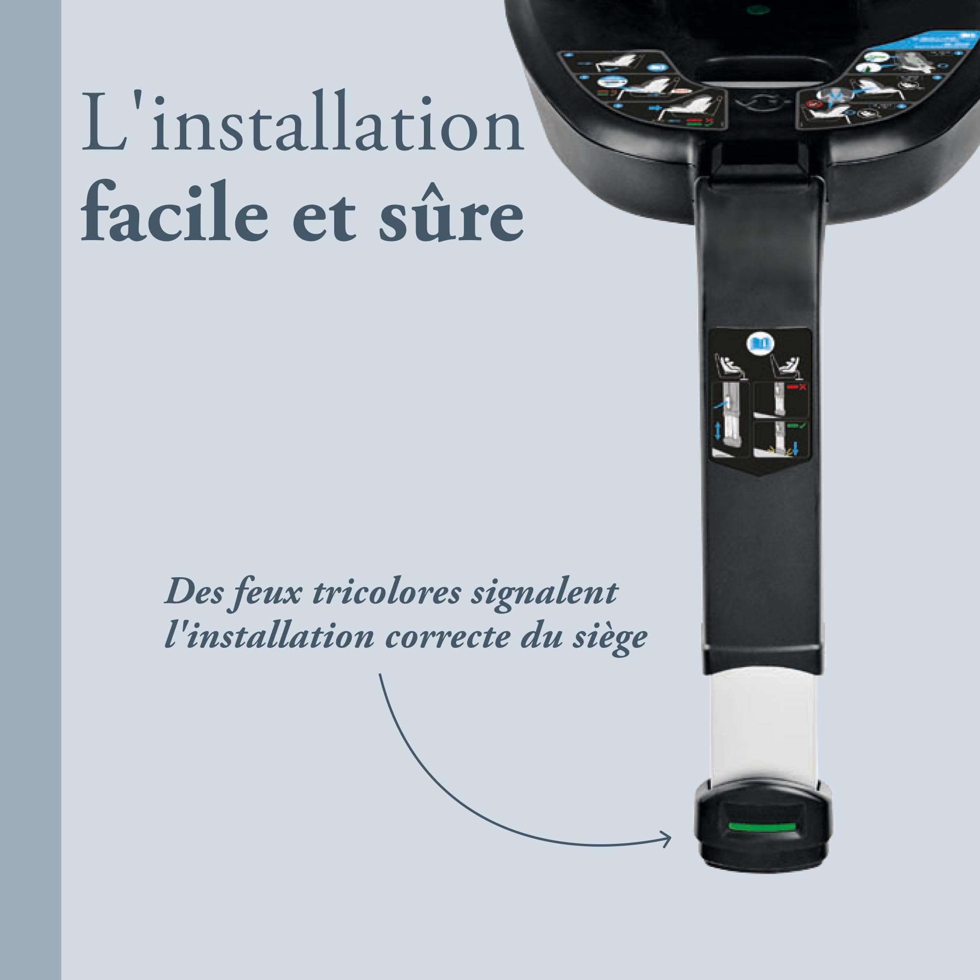 Inglesina Halley, Siège Auto Rotatif 360°, De 0 à 7 Ans Environ, de 40cm à 125 cm, Gris