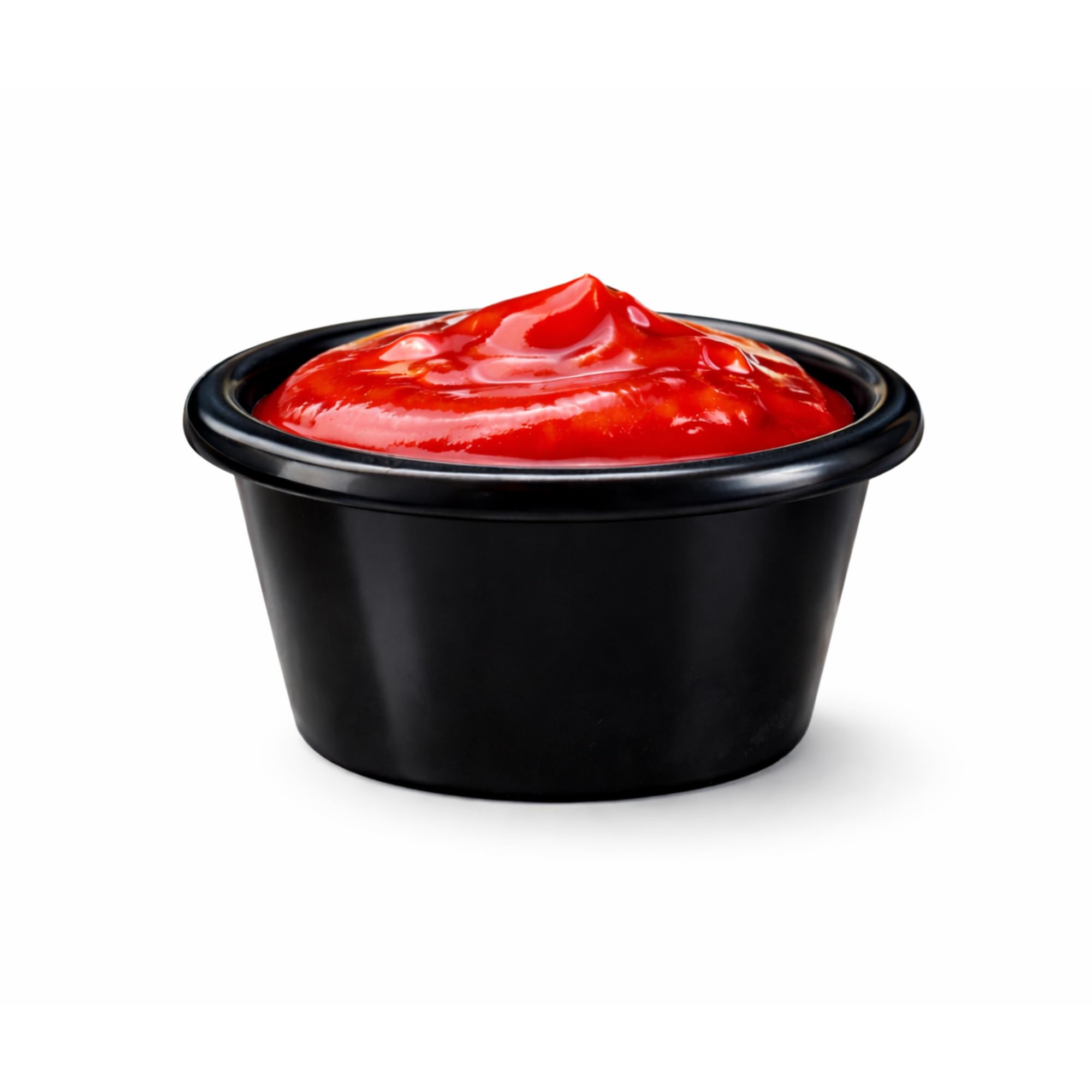 Bar@Drinkstuff Black Melamine Ramekin – 4 Oz / 12 Cl Clear Melamine Sauce Pot, Lightweight & Durable Mini Serving Dish, Dishwasher Safe, Perfect For Condiments & Small Desserts
