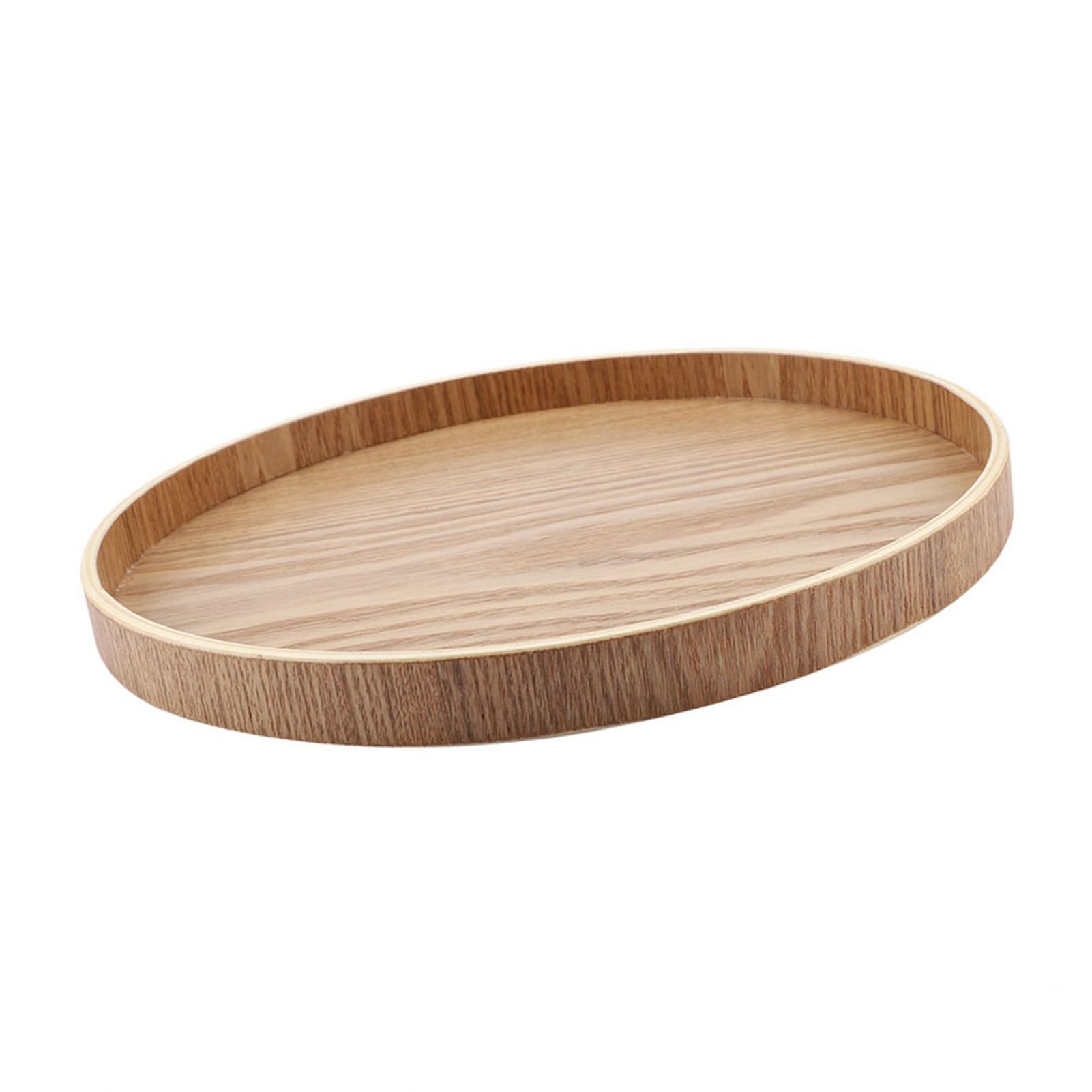 Rundes Serviertablett Aus Naturholz, 24 Cm | Vielseitig Für Kaffee, Snacks & Deko | Rutschfest & Langlebig