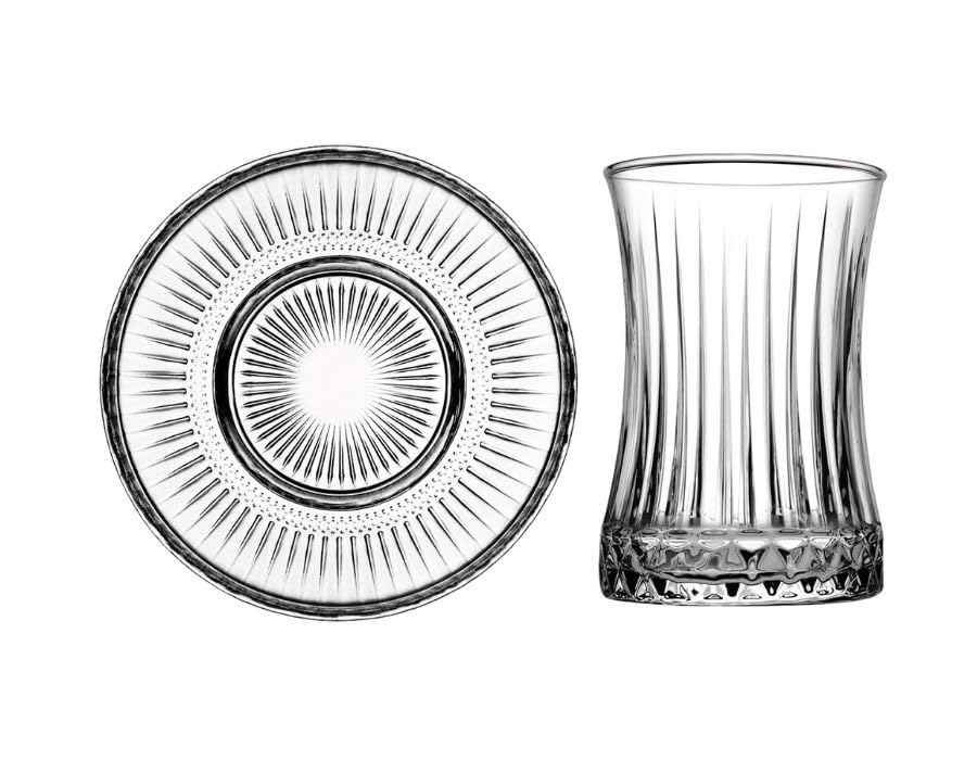 CiCi HOME ELENA Türkische Teegläser Set Kristalloptik 12-teilig 170 ml