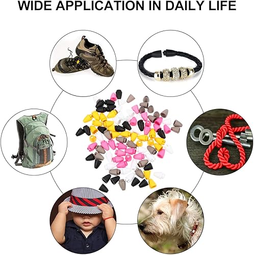 Miniatura 4 de 50 piezas de cierre de seguridad separable, conectores de barril de cuentas, conectores de hebilla de plástico, cierres de barril separables para