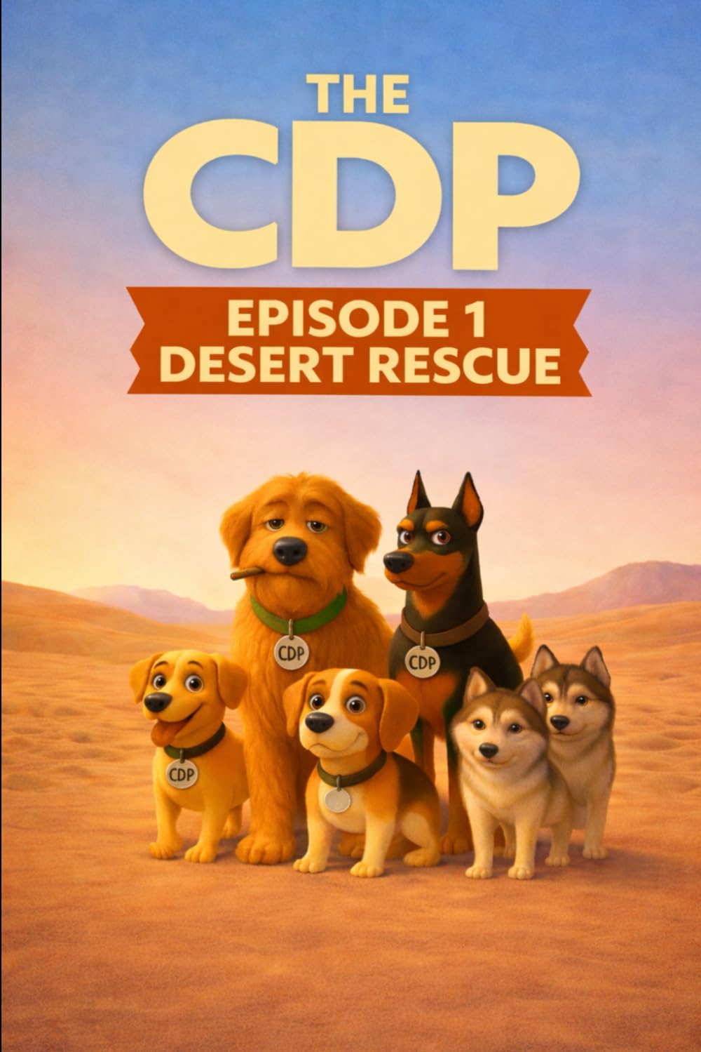 THE CDP - EPISODE 1 - DESERT RESCUE: An Illustrated Adventure About Friendship, Courage, Faith and Dogs (The CDP (Cardiff Dog Pack))