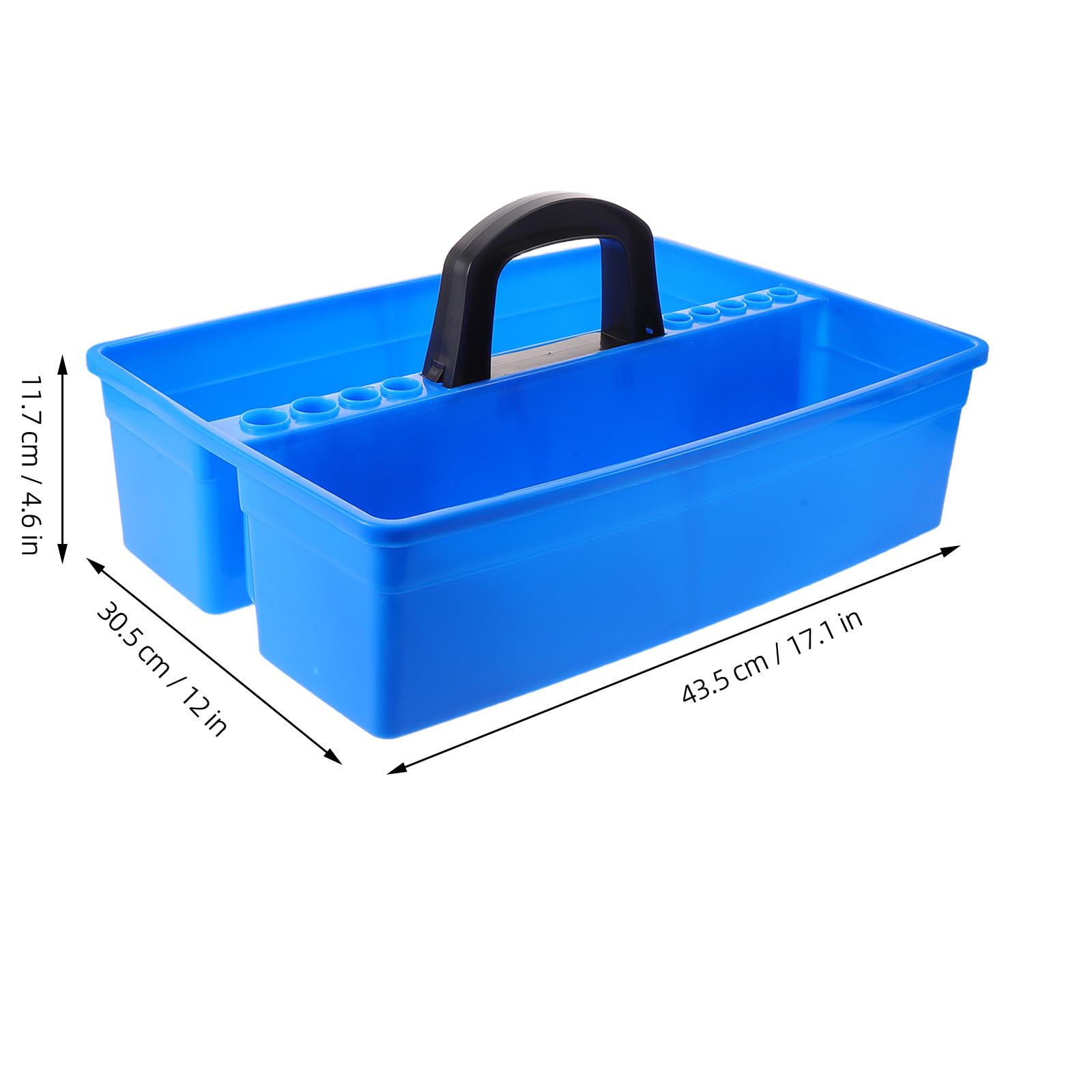 Gatuida Organizador de plástico para material de laboratorio con asa,
