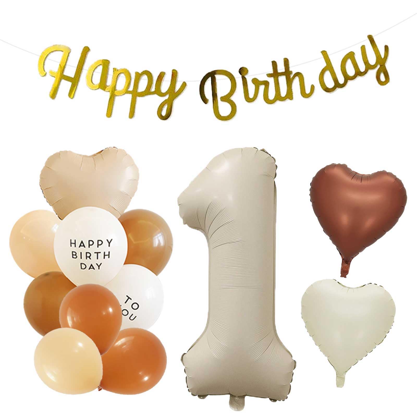 Amazon | 1歳 誕生日 バルーン 風船 飾り付け セット 数字バルーン 1
