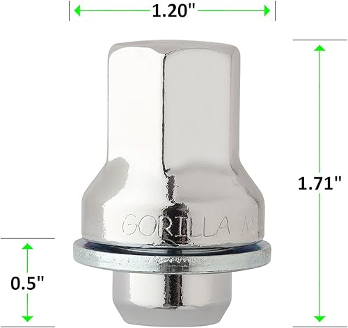 Miniatura 2 de DPAccessories Una tuerca cromada de asiento Mag para Jaguar S-Type X-Type F-Type XF XJ XKR C2C35294 LCM4B6HCOCH06001