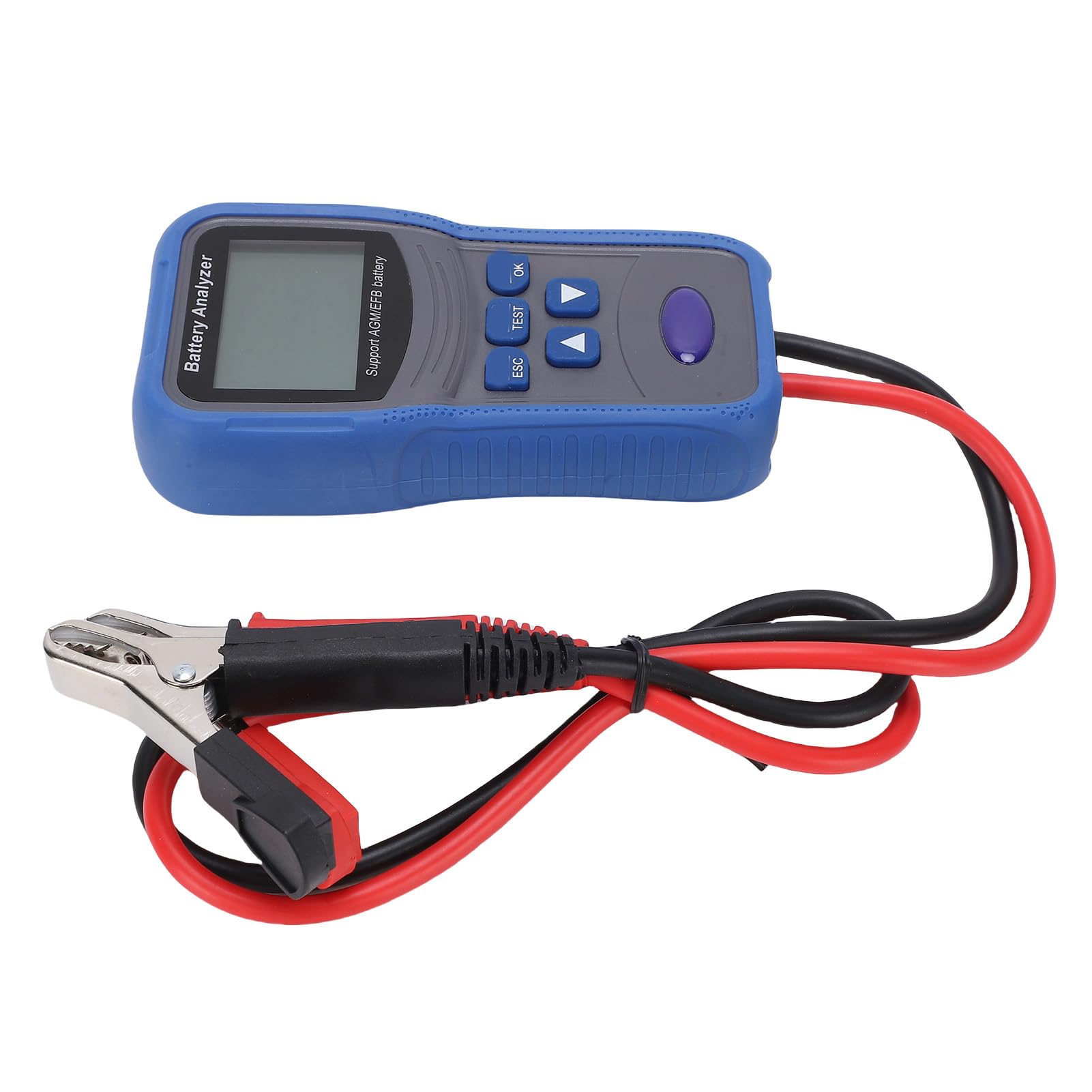 Yosoo Health Gear Testeur de Batterie de Voiture Analyseur de Batterie Automatique Numérique 100 à 2000 CCA ABS Test Kelvin à Quatre Fils Testeur de Charge de pour Voiture Camion Marine Moto Bateau