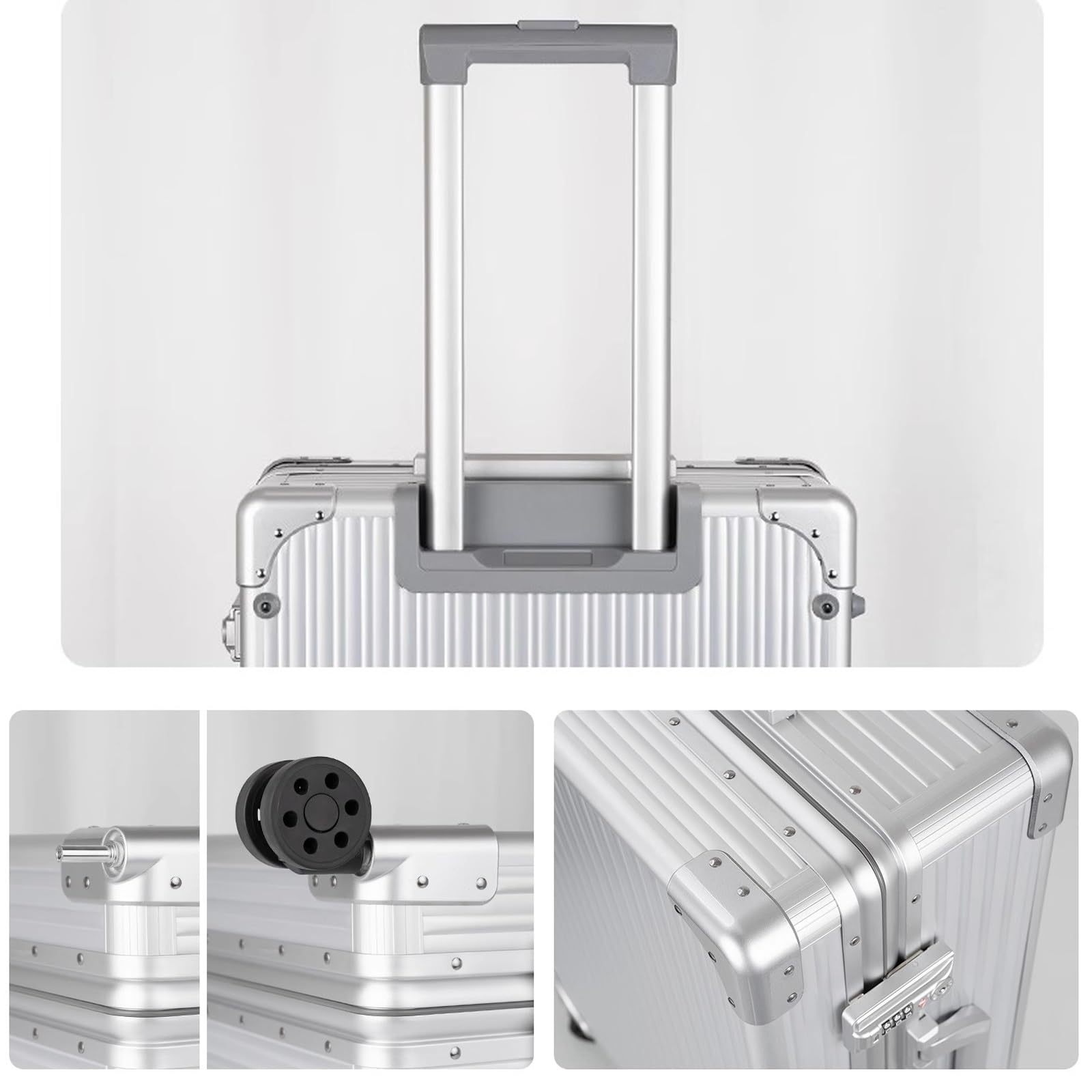 Kosmetyczki, podróżne kosmetyczki, aluminiowy wózek do makijażu ze światłami LED, profesjonalny organizer kosmetyków studyjnych, 3 odcienie światła, UK