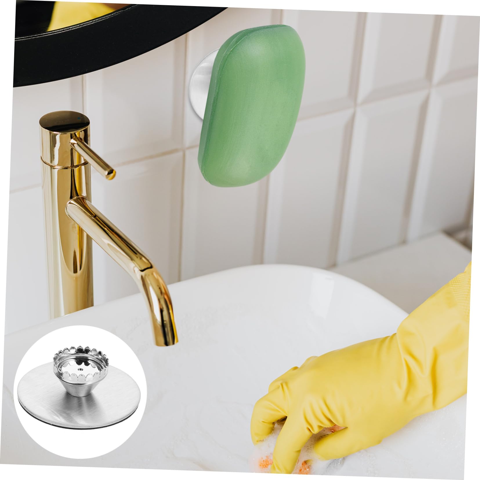 5sätze Edelstahl Magnetischer Seifenhalter Für Badezimmer Wandmontage Ohne Bohren Rostfrei Kreatives Design Für Saubere Und Hygienische Seifenaufbewahrung Silber
