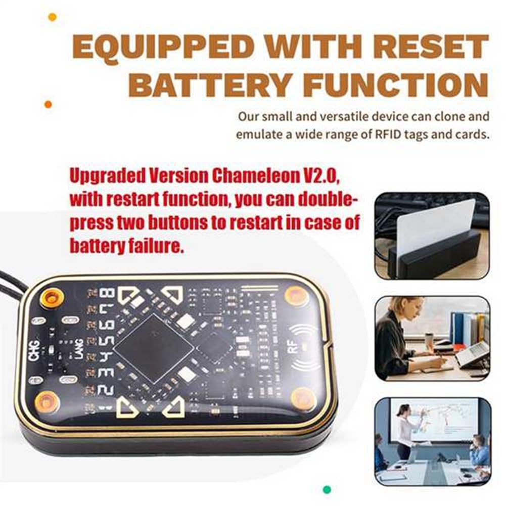 Chameleon Ultra V2.0 RFID Ultimate Emulator NFC Duplicatore+3xCuid 6xuid Keychain 125kHz 13.56MHz Decode SCHED RFID Reader
