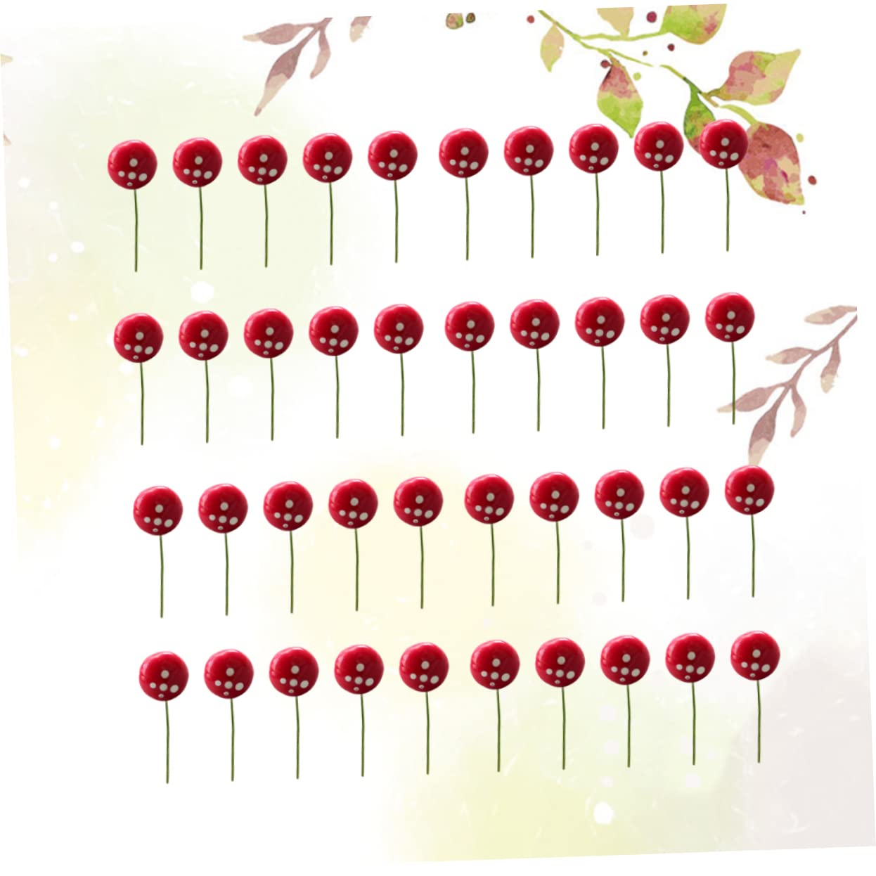 SUPVOX 2sets Garden Decor Mushroom Hanging Fake Mushroom Decor Ornament Micro Landscape Craft 40pcs*2