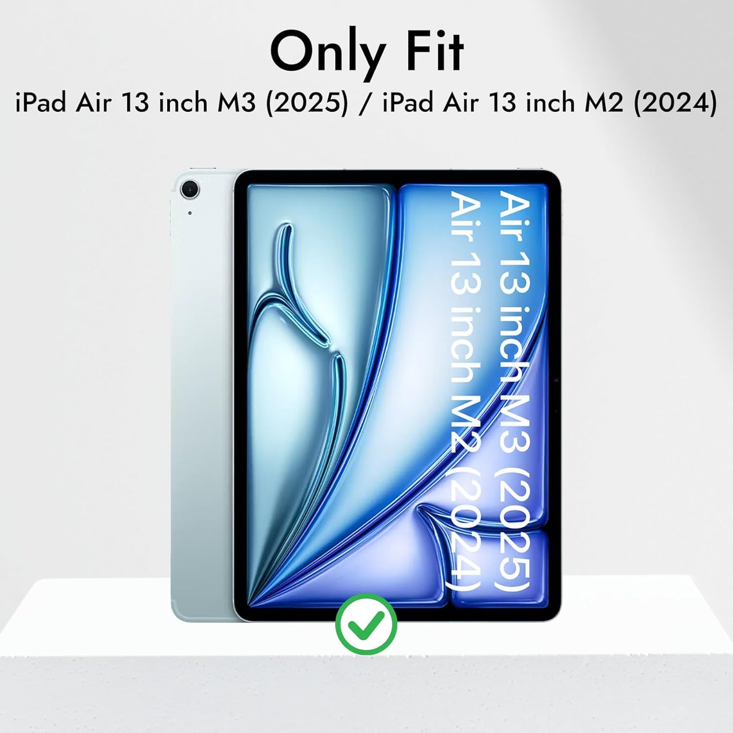 TechTrendz for iPad Air 13 inch Cover M3/M2 (2025/2024), iPad Pro