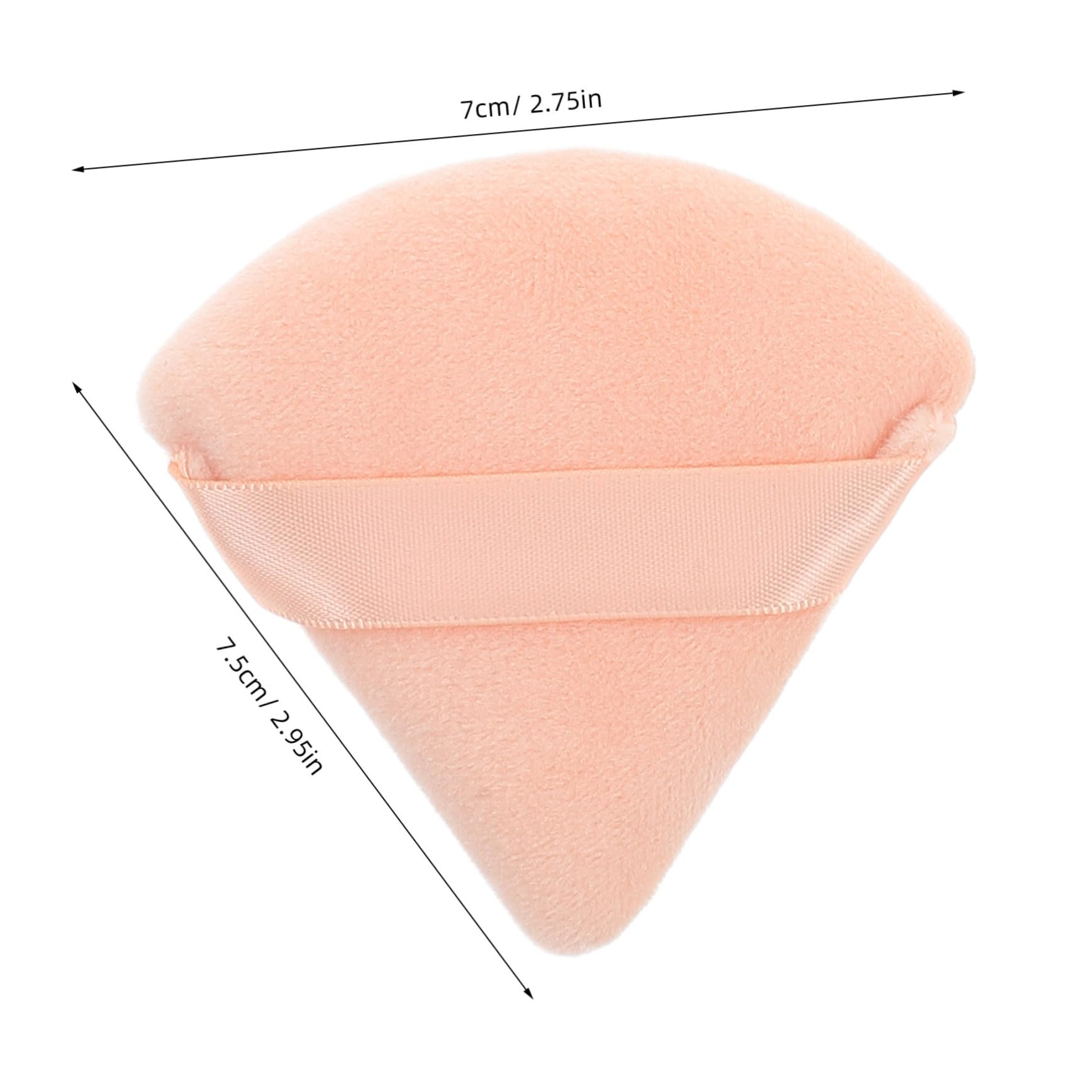 Ipetboom 6pcs Triangle Loose Powder for Foundation and Makeup Application Soft Texture Fan Shaped Design for Even Finish for Dry Powder Use Comfortable Makeup Tools