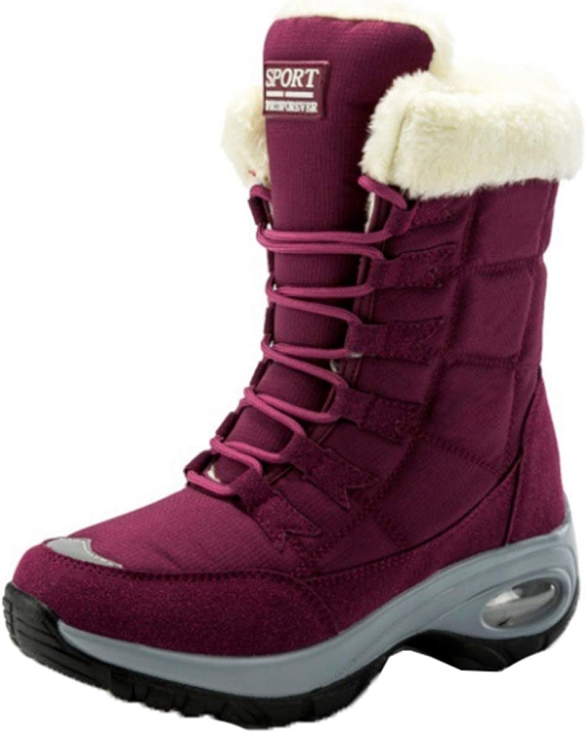 Lsdzw スノーブーツ レディース ウィンターブーツ防水 防寒靴 スノーシューズ 防滑 アウトドアシューズ ウィンターブーツ 綿雪靴 裏起毛 滑り止め トレッキングブーツ スノトレ トレッキングシューズ ブーツ 代引き不可