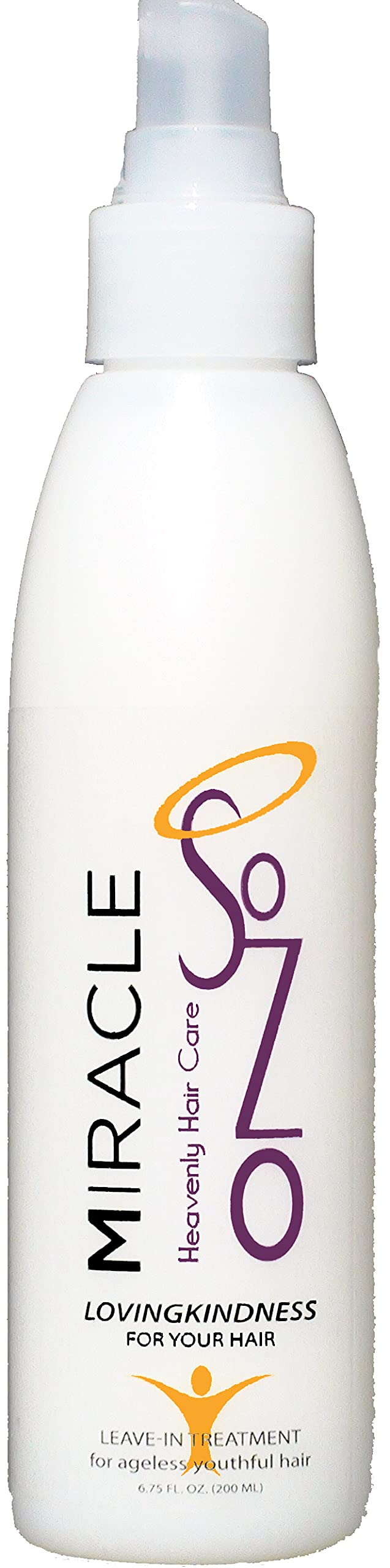 SoZo Miracle Anti-Frizz Leave-in Conditioner Spray for Dry Damaged Hair for Women - Hair Detangler and Heat Protectant Spray with Aloe Vera - 6.75 Oz