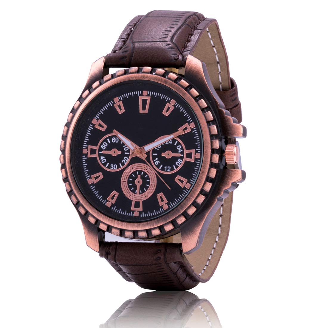 Acnos® Premium Copper Color Belt Dial Analogue Watch for Men Pack of - 1(Copper) (B07LB5J36N) Amazon Price History, Amazon Price Tracker