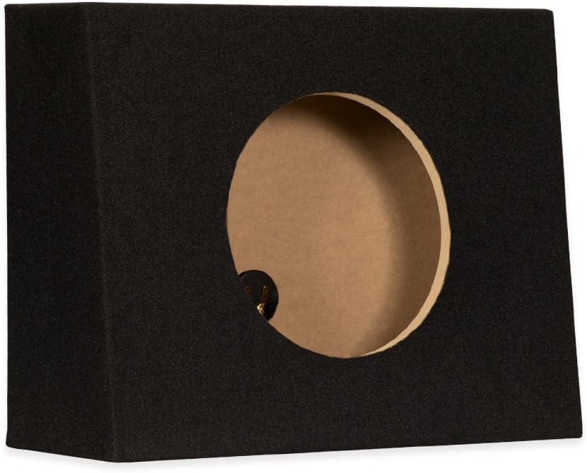 Sycho Sound New Single Car Truck Wedge Black Subwoofer Box Sealed Enclosure for 10-Inch Woofer 10F : Electronics
