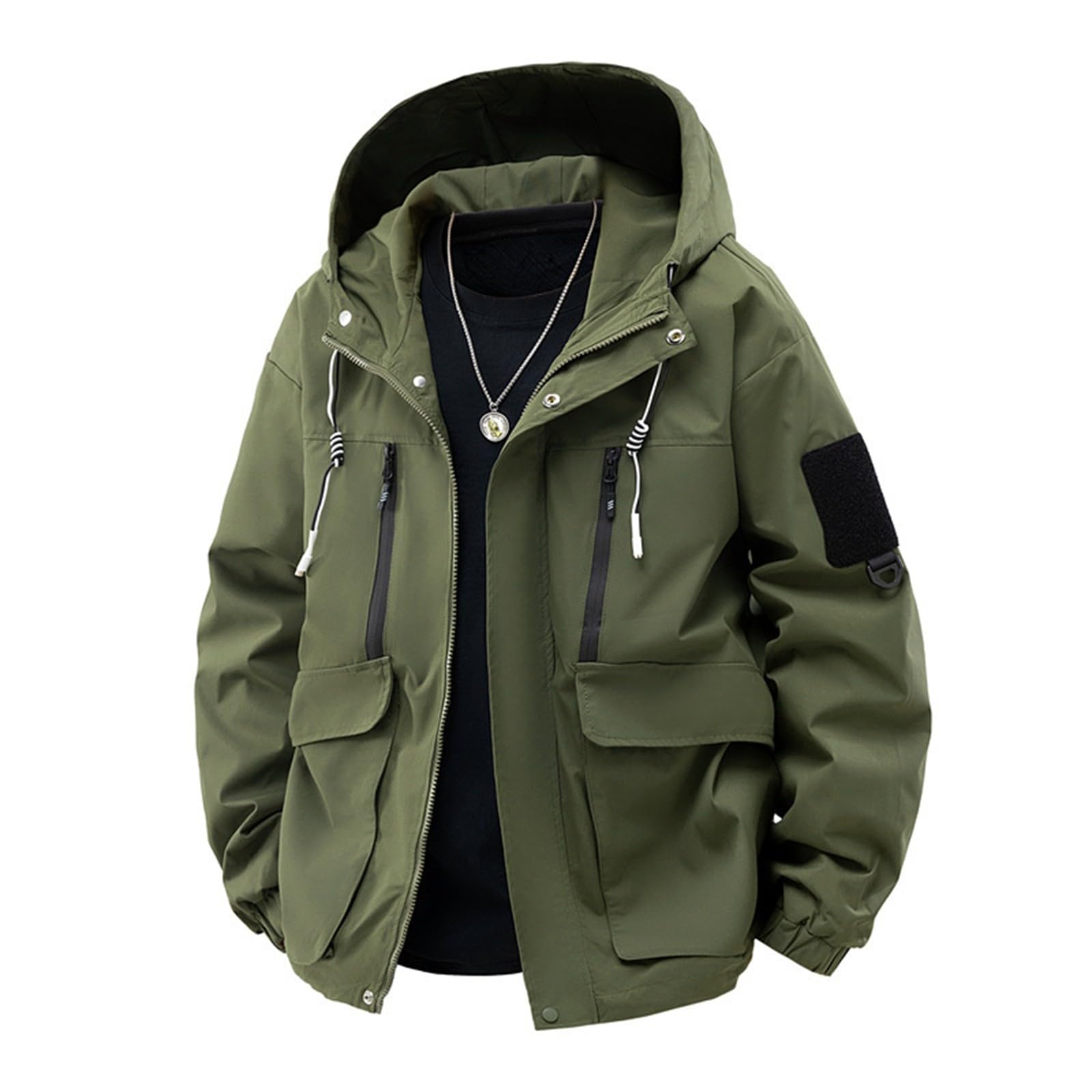 Chaqueta deportiva para hombre con ligera chaqueta deportiva para exteriores, para senderismo, uso diario, ropa de calle