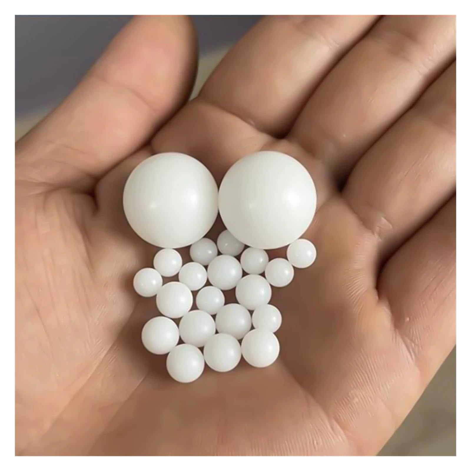 Amazon.co.jp: ZHGUIMING ホワイトナイロンプラスチックボール PA66