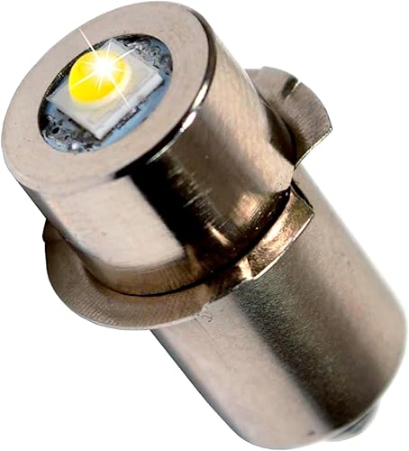 HQRP Bombilla LED de alto brillo de 3 W 250 LM, compatible con 12 14.4 18 voltios Hitachi Ryobi Skil Makita Craftsman Bosch Porter Cable Dewalt