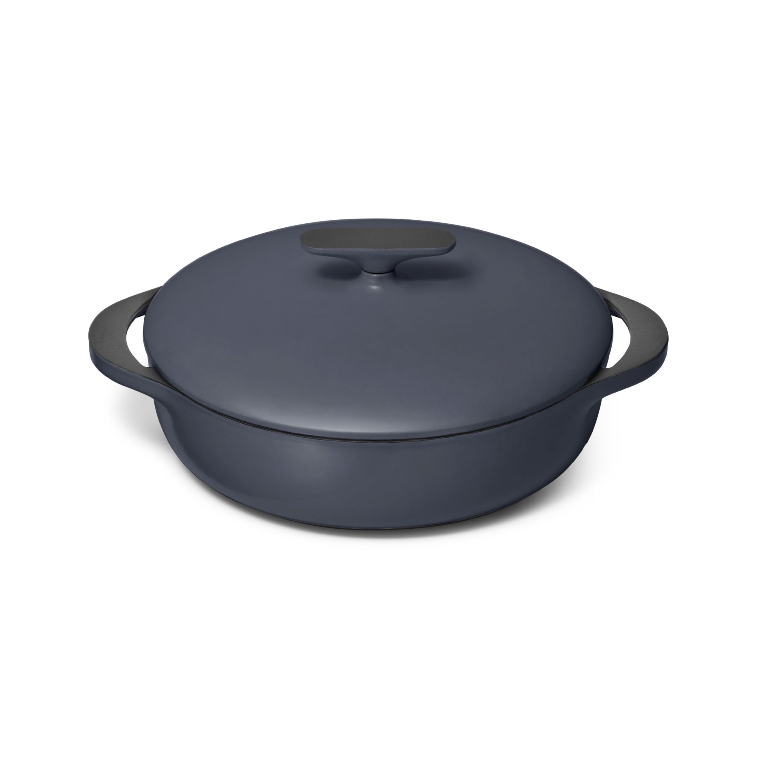 Caraway Enameled Cast Iron Braiser - 3 5 qt Braiser Pan - 3 Layer Enamel Coating - No