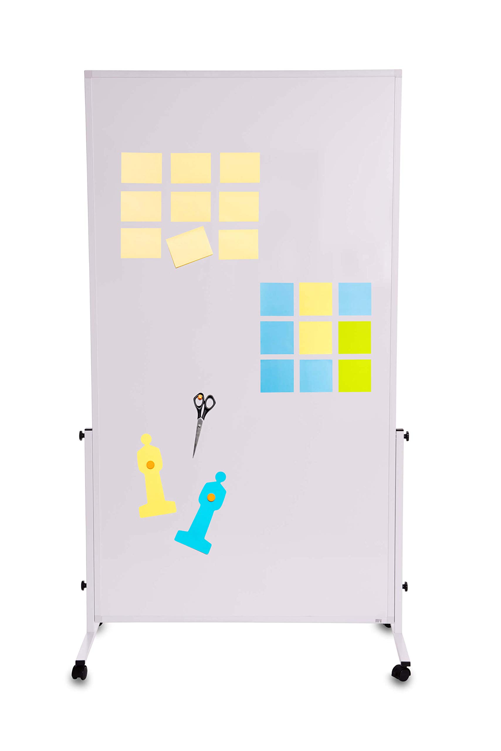 MAUL Mobiles Whiteboard weiß MAULsolid easy2move 180x100 cm drehbar Rollen