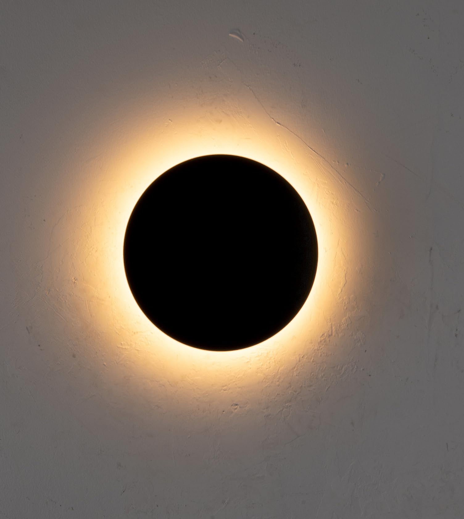 NEONA OTIS LED Wandleuchte Aluminium Up Down warmweiß 2700K, Innen und Außen geeignet, CRI 90 Schwarz Weiß, Kabelanschluss oder Akku (Schwarz, Kabelanschluss)