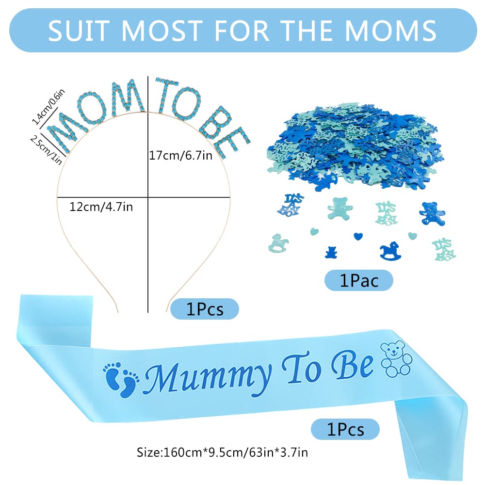 POPOYU Cornice Per Cabina Fotografica Con 30 Accessori Per Baby Shower, Cornice Gonfiabile In Lamina Per Svela Il Genere Del Ragazzo