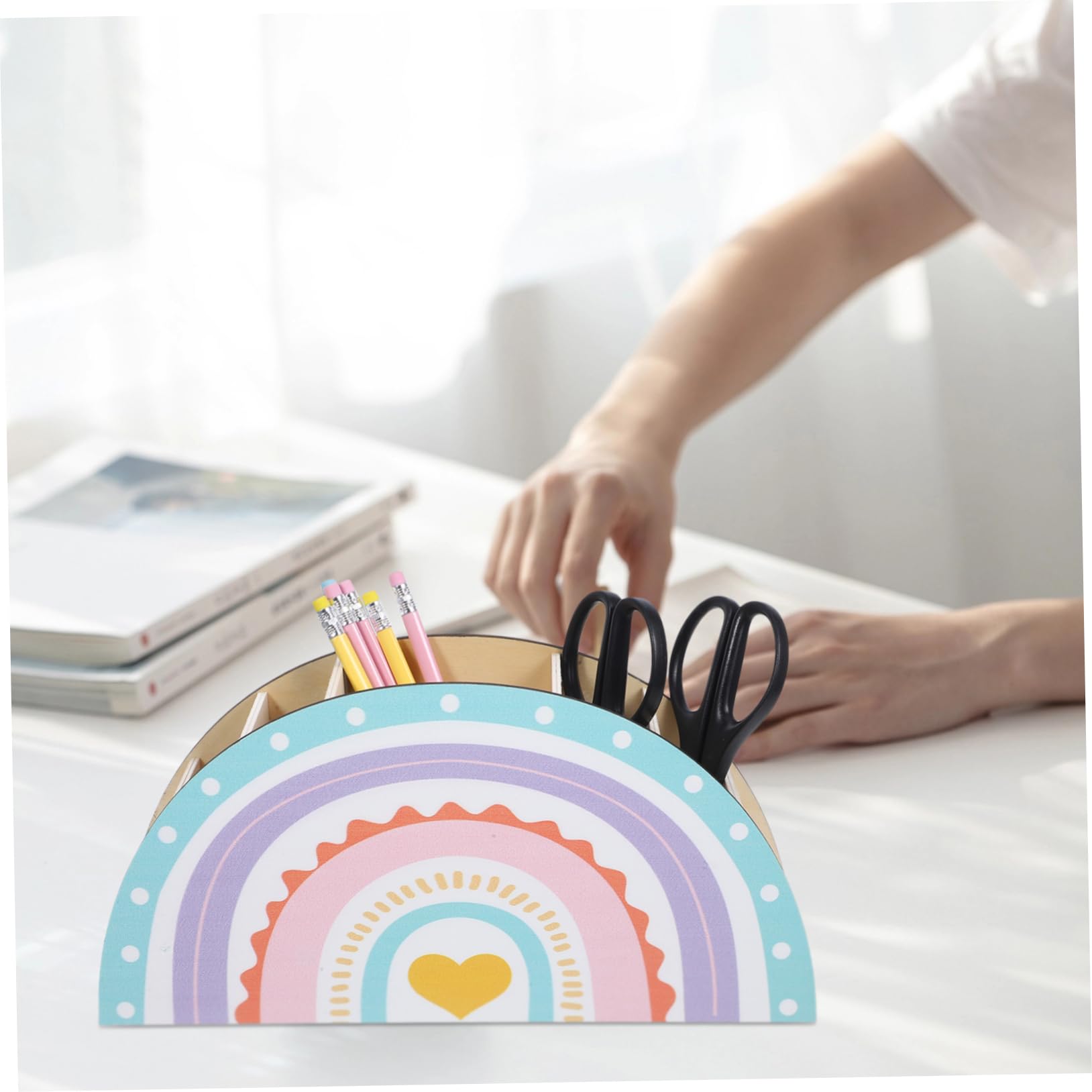 SHINEOFI 3stücke Rainbow Pen Holder Dekorativer Stifteköcher Für Schreibtisch Bunter Organizer Für Schüler Und Lehrer Stilvolle Tischdekoration Mit Umweltfreundlichem Material