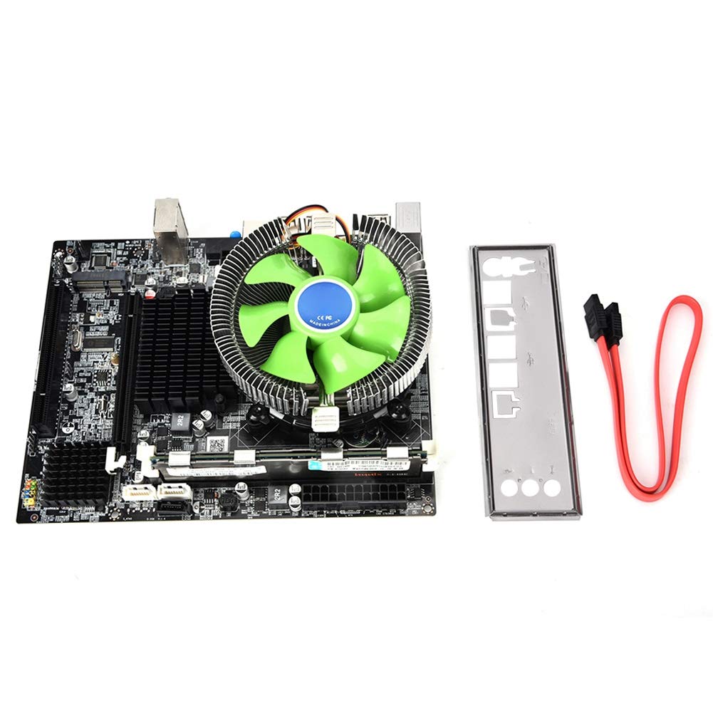 Kit de Tarjeta Madre para PC de Escritorio, Placa Madre X58 + CPU de 2.66 GHz para Intel Xeon X5650 + 8G DDR3 1333MHz Memoria + Ventilador de enfriamiento de 2500 RPM