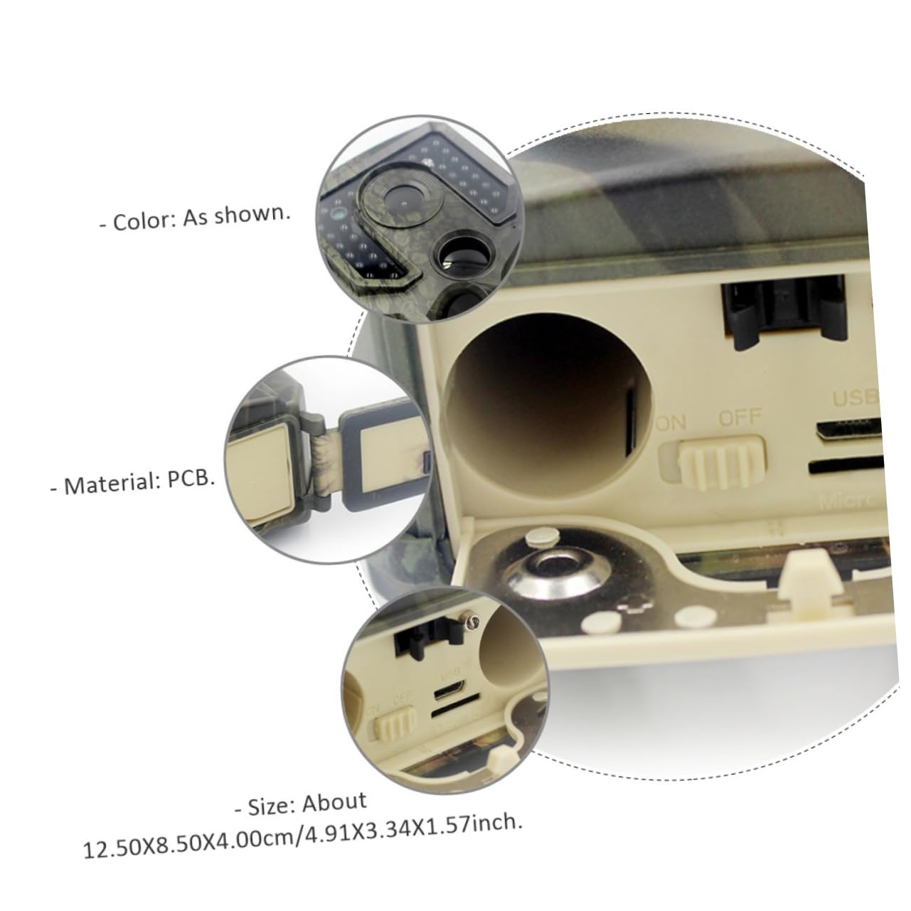 Gogogmee Outdoor Cam Hunting Camera Screen Waterproof Night Vision for Wildlife Monitoring and Security