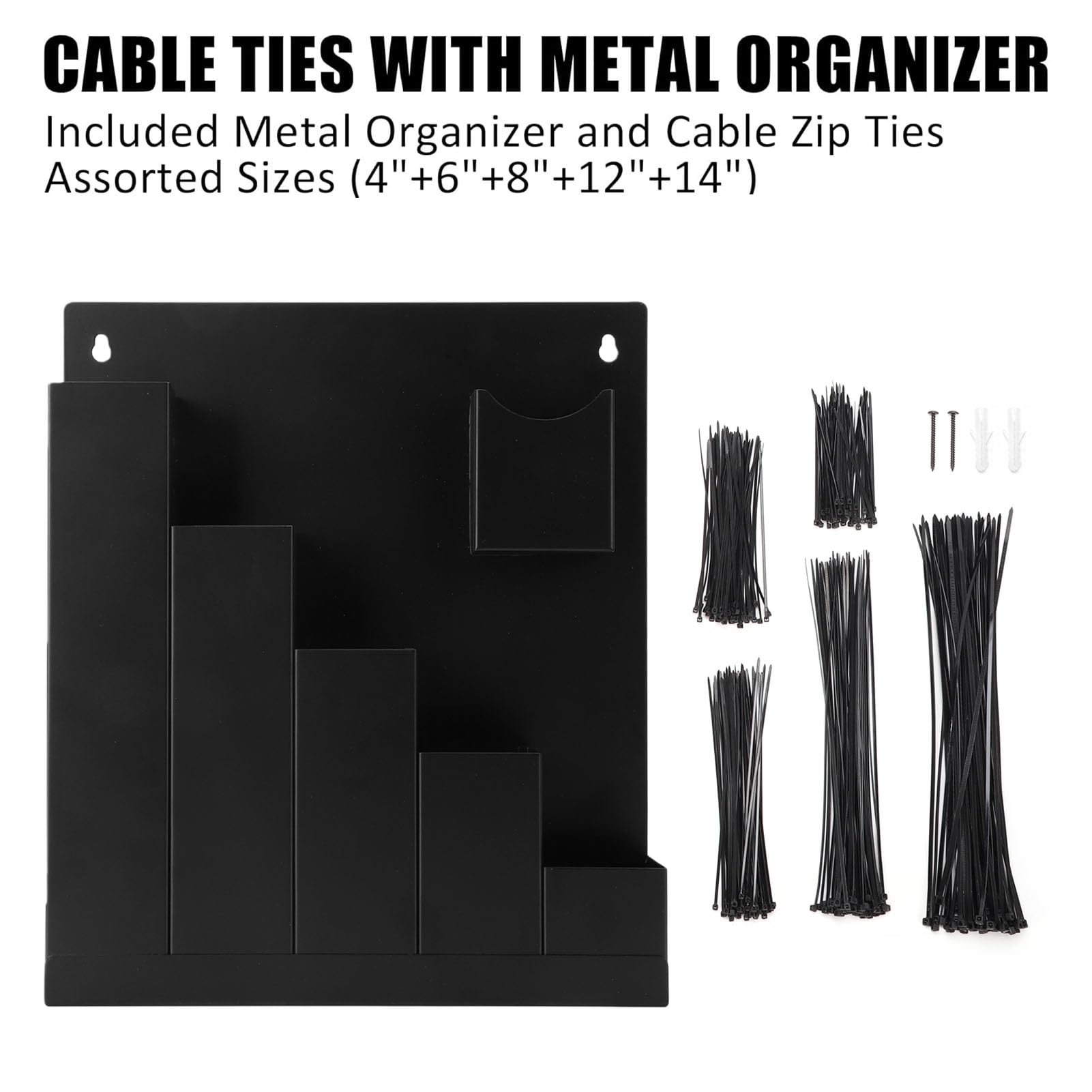 Headerbs Organizer do Opasek Zaciskowych z Asortymentem 250 Sztuk,