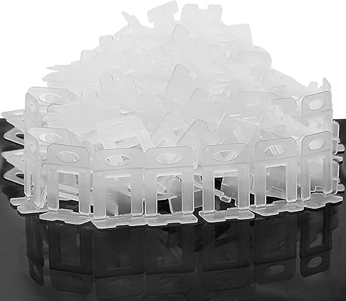 Clips para sistema de nivelación de azulejos de 18 pulgadas, 1000 espaciadores de azulejos, juego de clips de nivelación de azulejos para