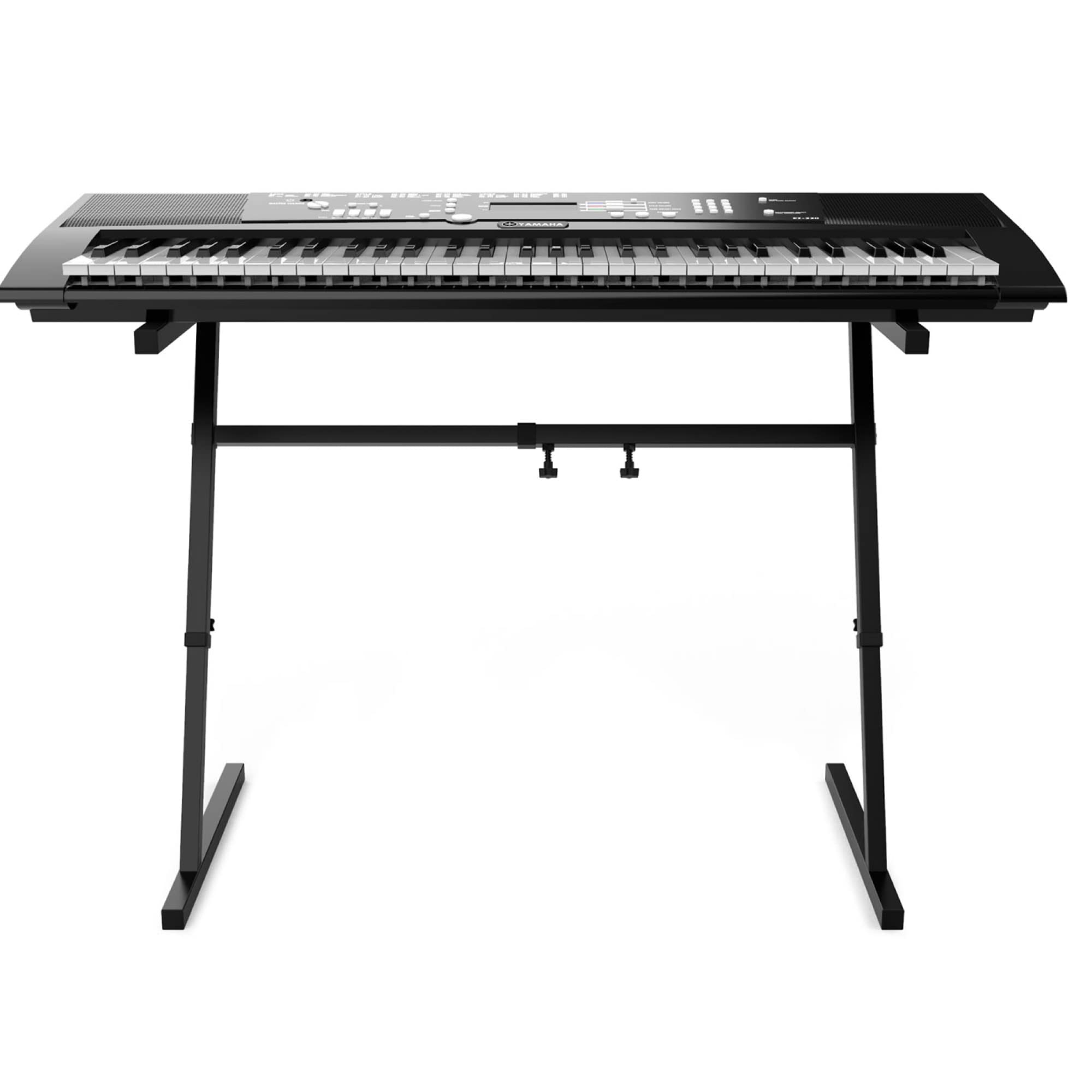 Audibax KS18 - Soporte de Teclado en Forma de Z - Soporte para Teclado Electrónico de Alta Resistencia - Altura Regulable de 59 a 90 cm - Ancho Ajustable de 60 a 100 cm Multicolor