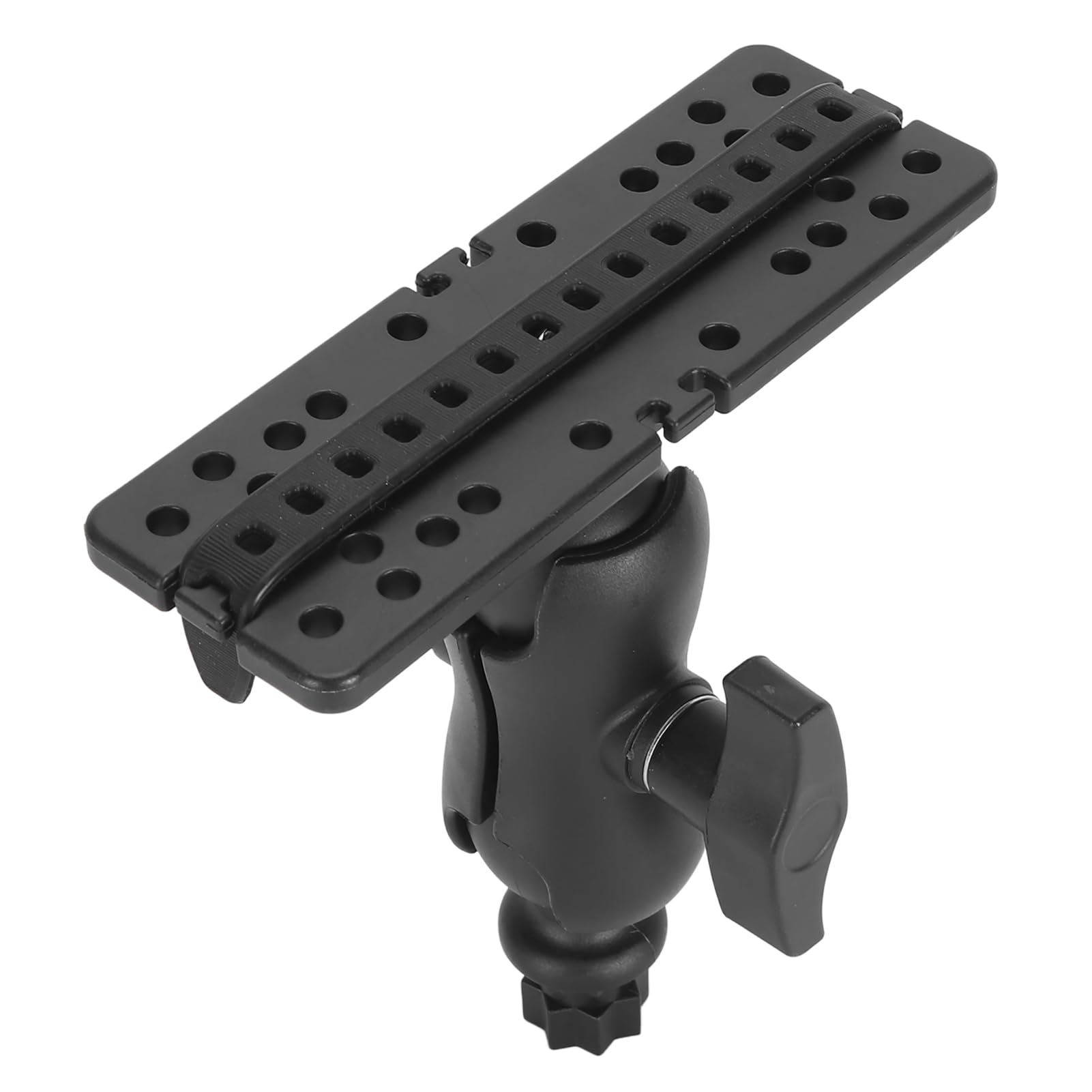 Fish Finder Mount Base, Universal 360° Rotation Ball Mount Fish Finder Bracket, Depth Fish Finder Holder, Fishfinder Mounting Plate for Marine Boat Kayak
