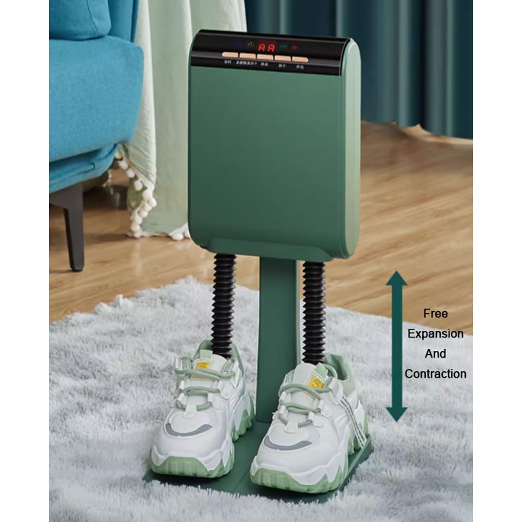 Asciuga scarponi per stivali da lavoro Asciuga scarpe portatile con timer e porte asciutte pieghevoli telescopiche Asciuga guanti e scalda scarponi Protezione dal surriscaldamento