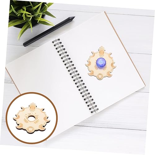 Miniatura 7 de BESTOYARD Soporte de madera para decoración de bolas de cristal, soporte de madera, soporte para huevos para exhibición, soporte para mini esfera,