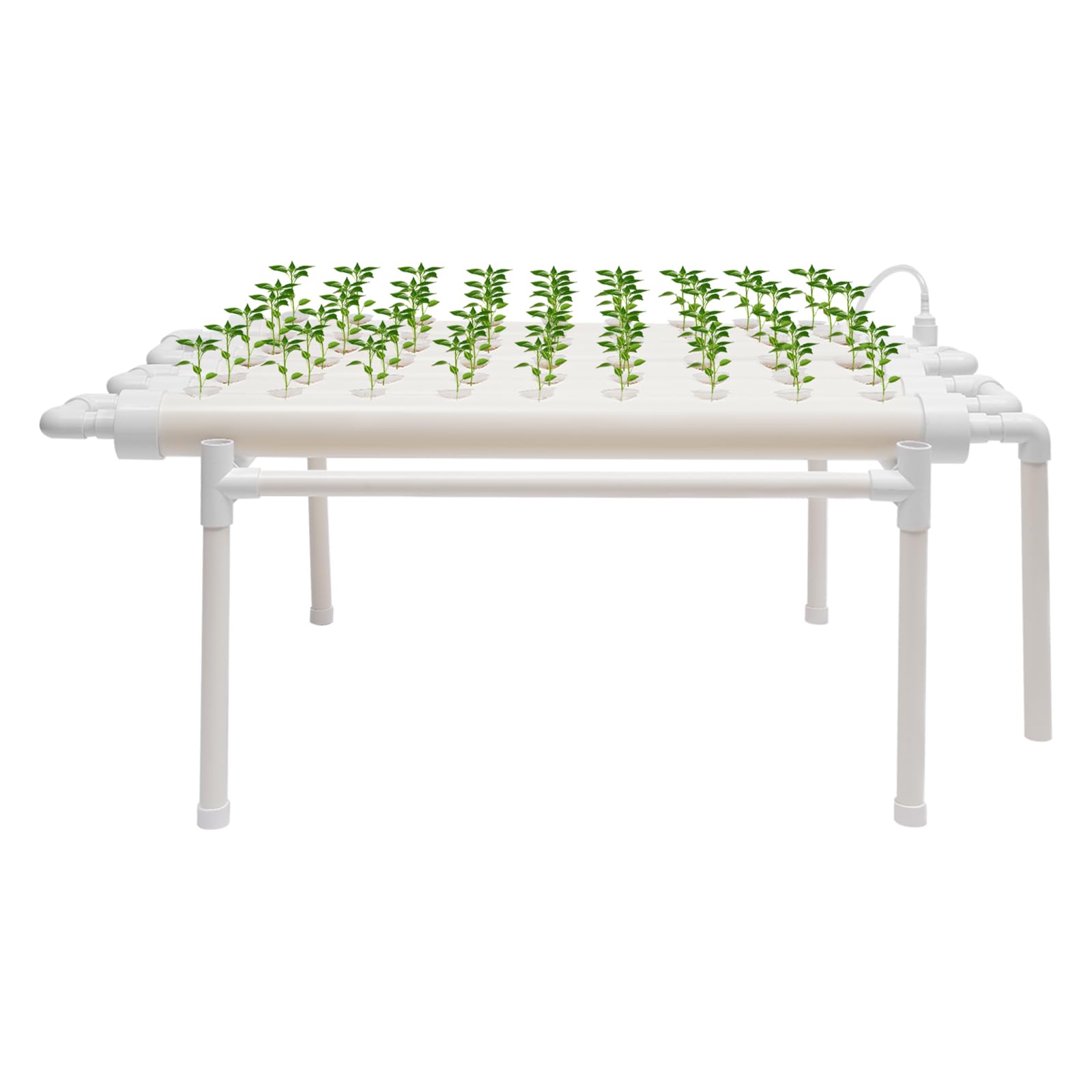 Sistema de cultivo hidropónico con 54 agujeros para plantar, sistema hidropónico para interiores, juego de jardín para denhaus jardín