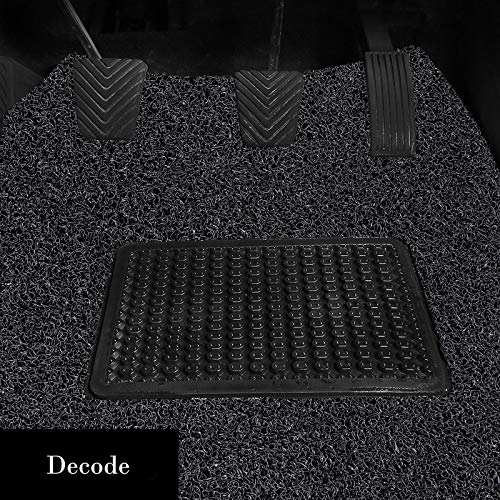 Decode Vinyl Anti Skid/Grass mat for car Maruti Suzuki Baleno Black