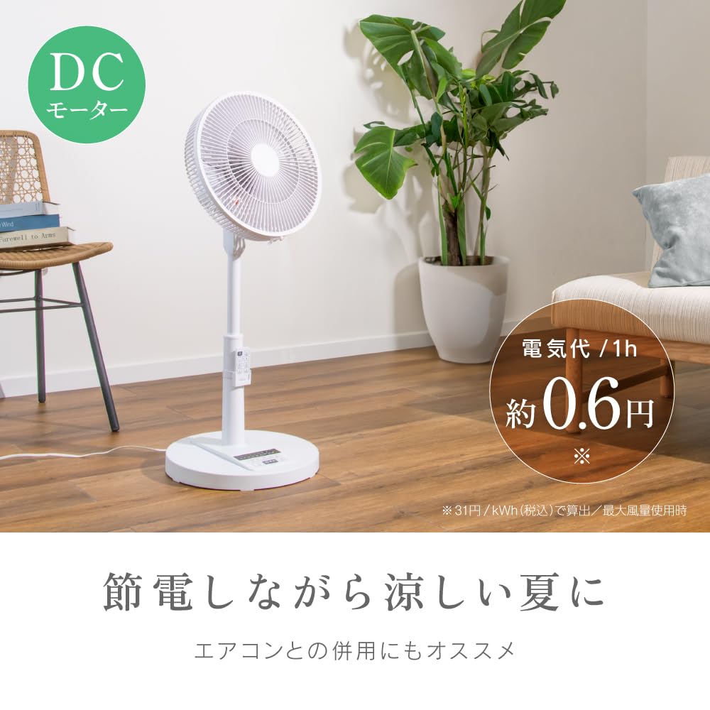 Amazon | 電響社(Denkyosha) ゼピール DCリビング扇風機 扇風機 dc