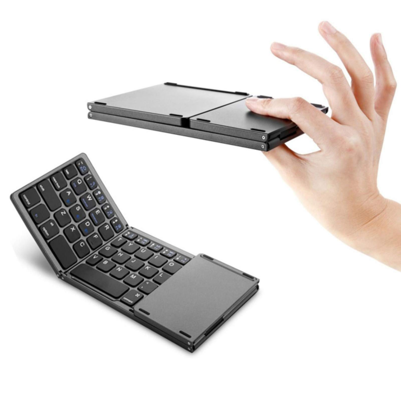 MadeinelyWireless Computer Keyboard BT Folding Keyboard