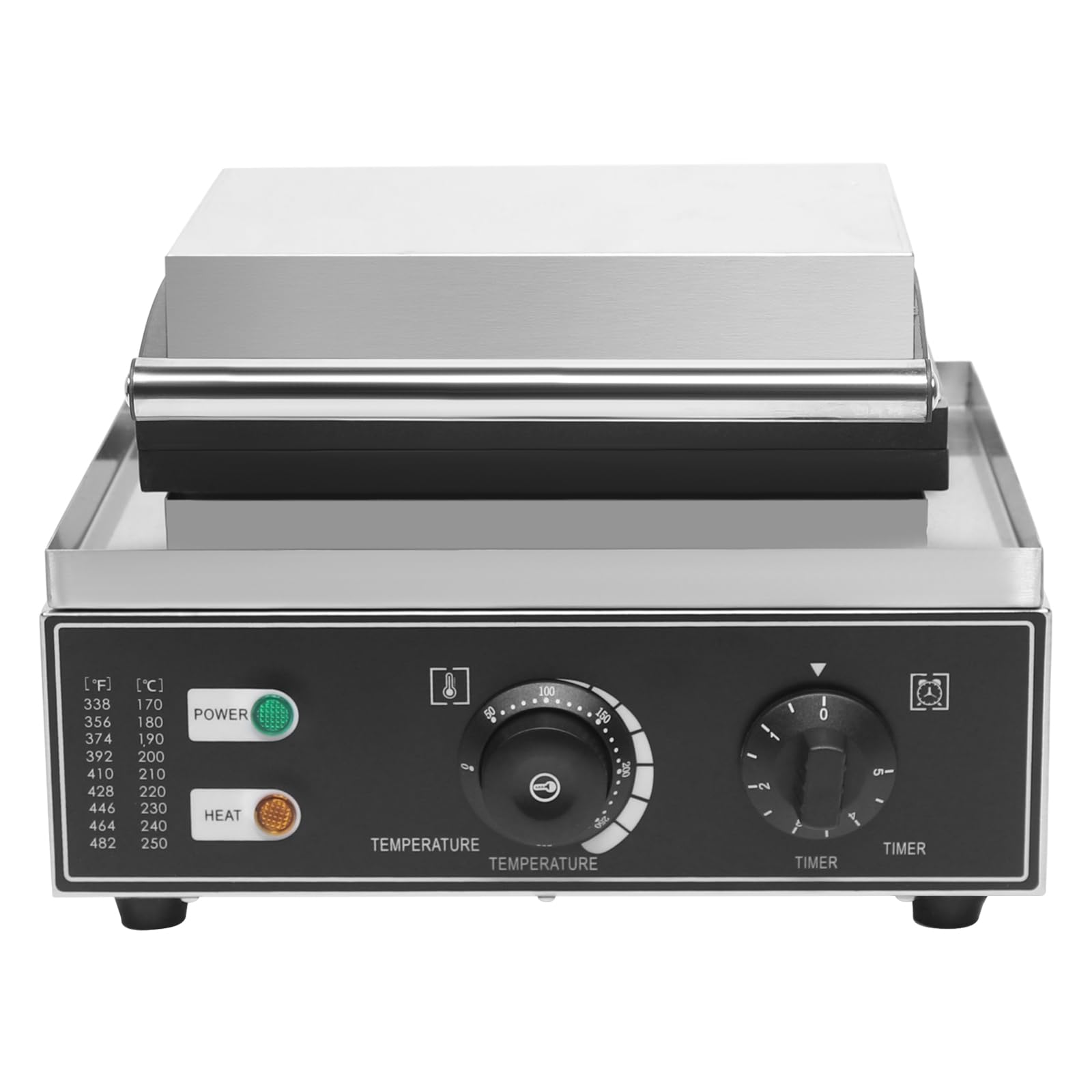 LARIDEN 1550W Commercial Waffle Donut Maker, 6 Holes Double Sided Non-Stick Commercial Electric Donut Maker, Suitable for Professional Kitchen and Family Breakfast