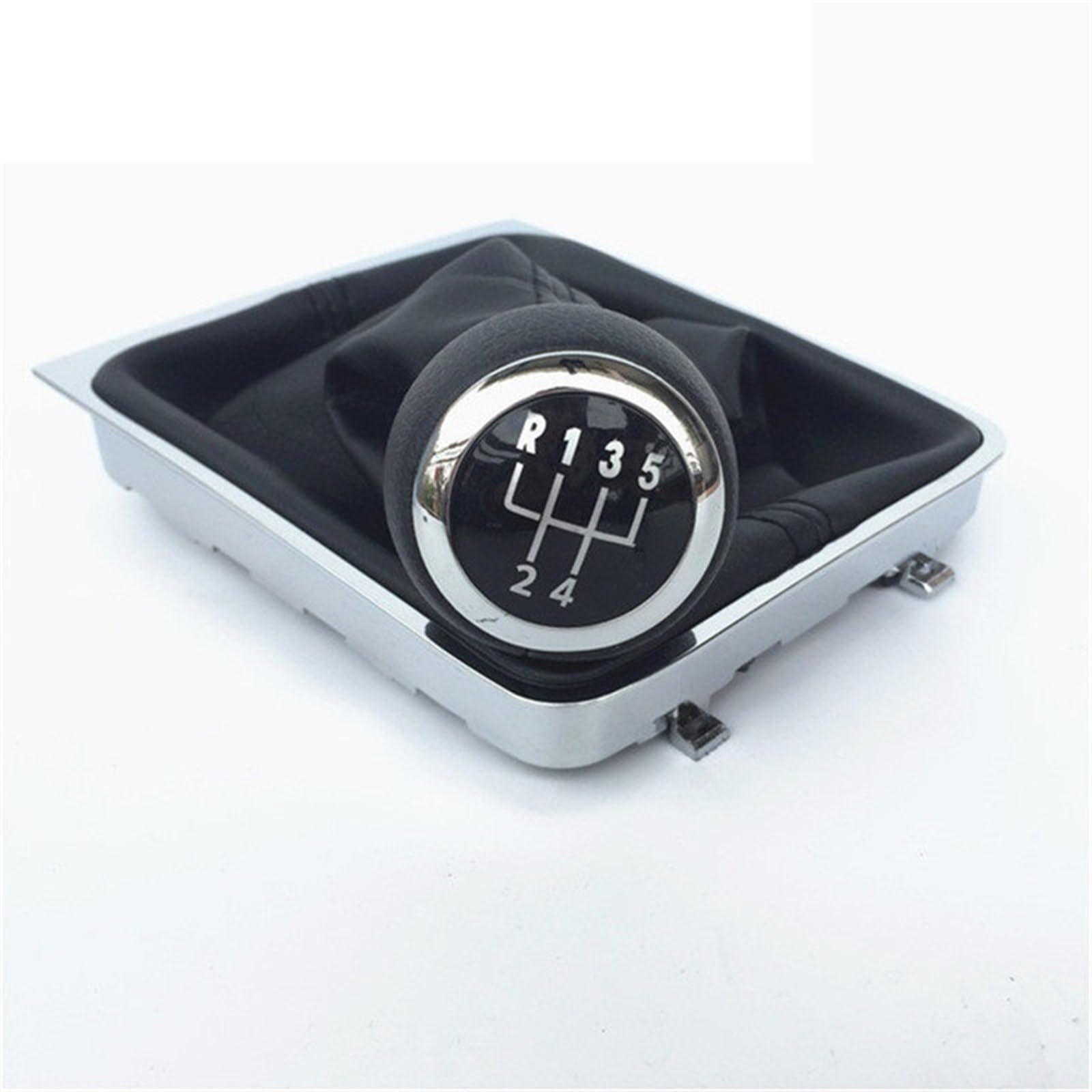 HSUKIHO Car Shift Knob Cover for VW for Passat B6 (2005 2006 2007 2008 2009 2010 2011) 5/6 Speed Car Manual Gear Shift Knob Gaitor Frame Boot(5 Speed Gaiter Boot)