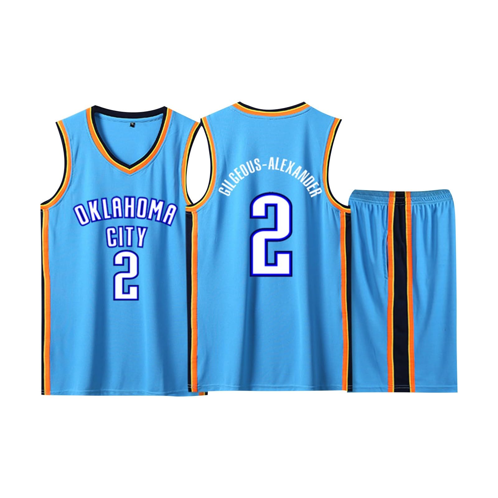 2 Pièces Ensemble Maillot + Shorts Basket Tenue de Sport