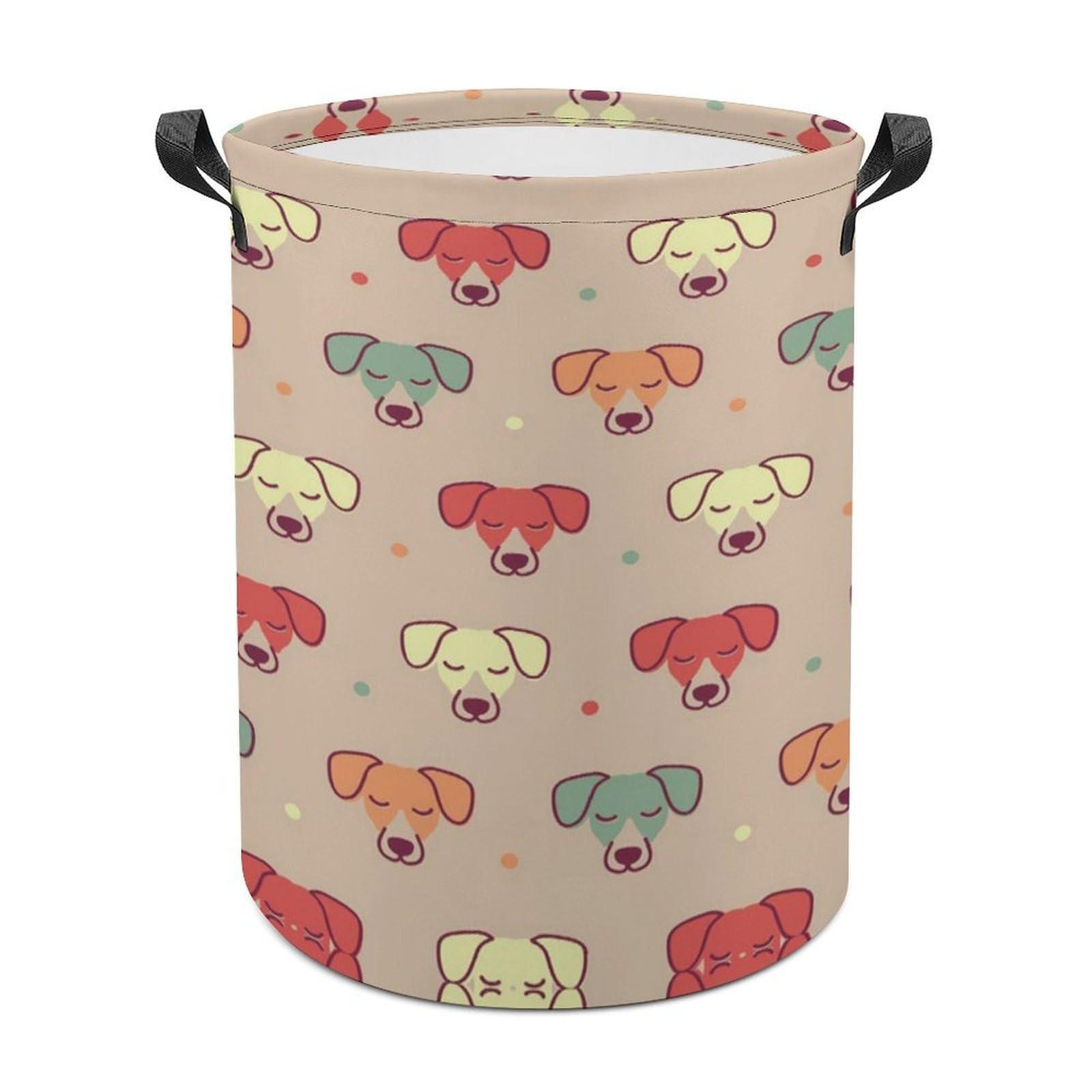 MHYRAC Laundry Hamper, Cute Jack Russell Terrier Laundry Basket, Washing Basket with Handle