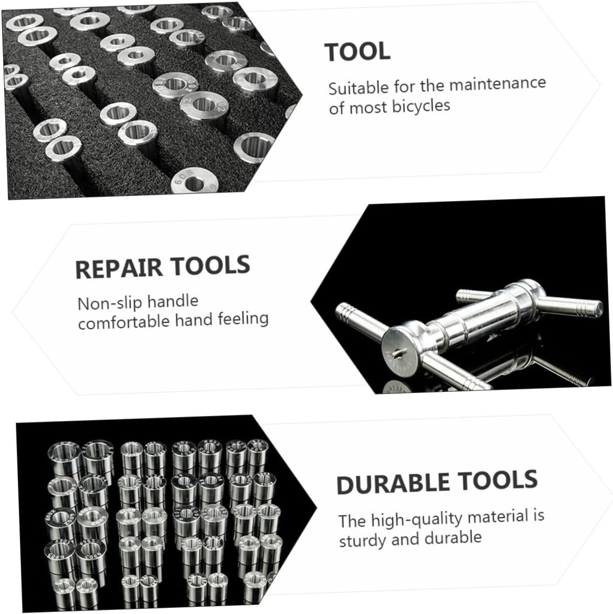 Bike Bearing Press Set Sturdy Hub Bearing Installation Tools for Bicycle Maintenance Bike Repair Kit Easy-to-Use Design