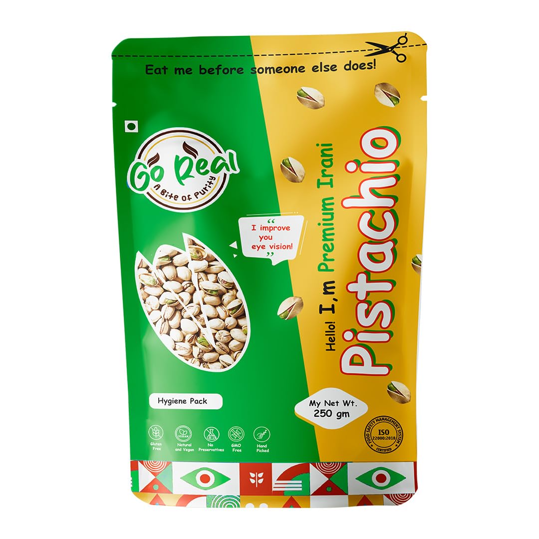 Go Real 100% Pure Roasted & Salted Pistachios 250g Healthy Snacks Nuts and Dry Fruits Super Crunchy & Nutritious Pista 250 grams (Premium) (B0D9HGNRXT) Amazon Price History, Amazon Price Tracker