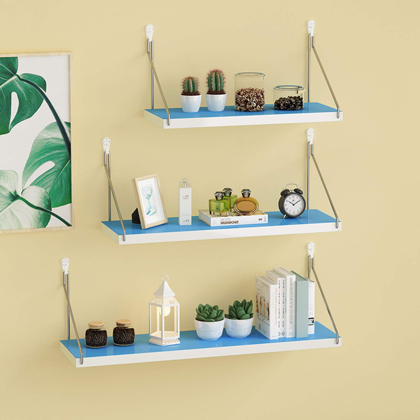 Buy NXM Floating Shelves Set of Rustic Solid Wood Floating Shelf Wall